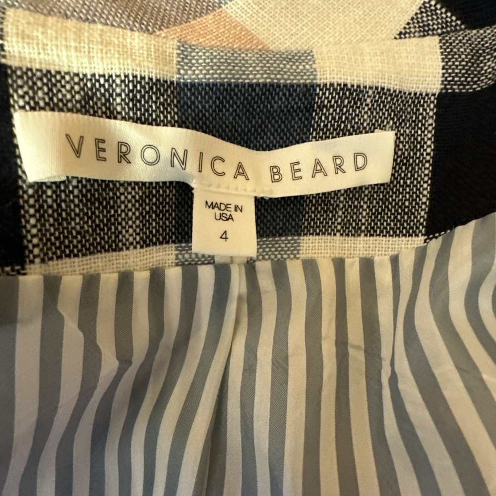 Veronica Beard Jacket 4 Hosanna Plaid Dickey Schoolboy Preppy Career College - Picture 9 of 13